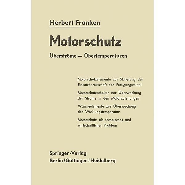 Motorschutz, Herbert Franken