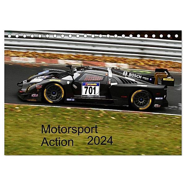 Motorsport Action 2024 (Tischkalender 2024 DIN A5 quer), CALVENDO Monatskalender, Felix Töllich