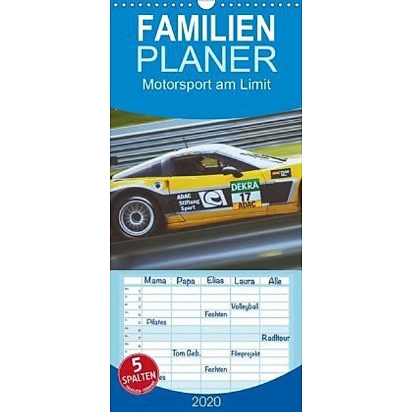Motorsport am Limit 2020 - Familienplaner hoch (Wandkalender 2020 , 21 cm x 45 cm, hoch), Photography PM