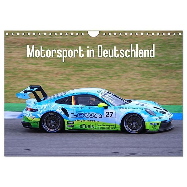 Motorsport in Deutschland (Wandkalender 2024 DIN A4 quer), CALVENDO Monatskalender, Thomas Morper