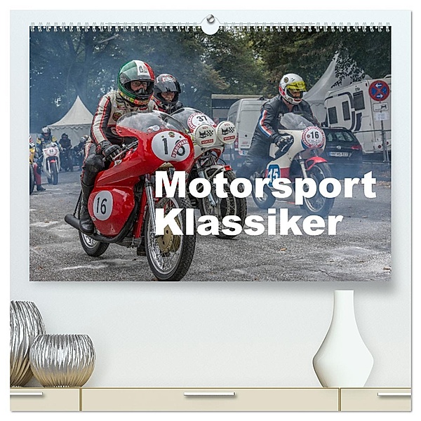 Motorsport Klassiker (hochwertiger Premium Wandkalender 2025 DIN A2 quer), Kunstdruck in Hochglanz, Calvendo, Billermoker