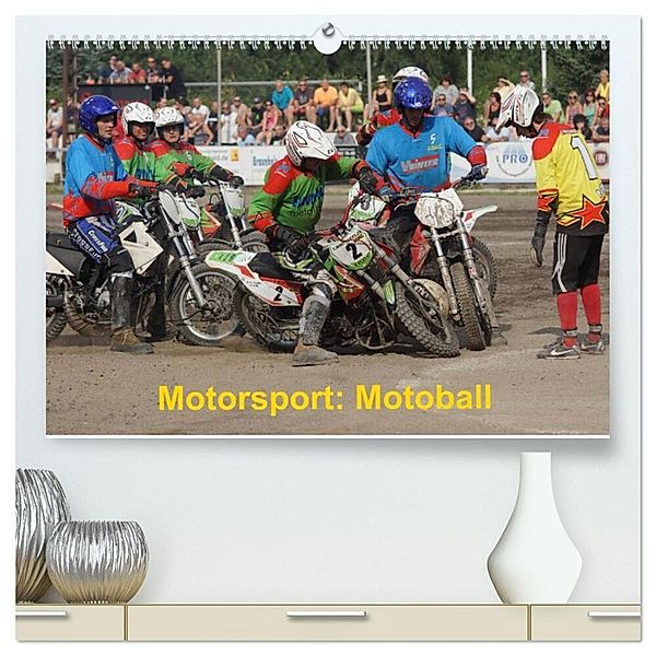 Motorsport: Motoball (hochwertiger Premium Wandkalender 2024 DIN A2 quer), Kunstdruck in Hochglanz, Foto Heimar