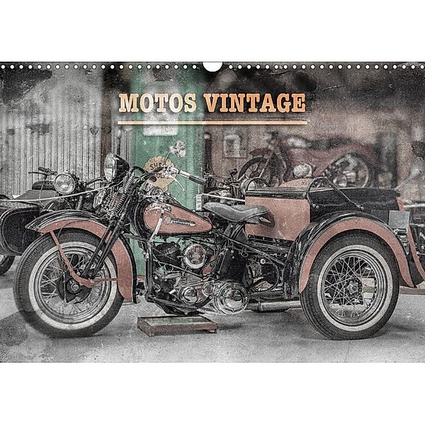 MOTOS VINTAGE (Calendrier mural 2021 DIN A3 horizontal), Thierry Planche