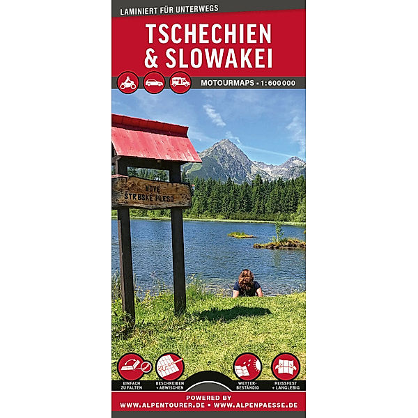 MoTourMaps Tschechien & Slowakei 1:600.000