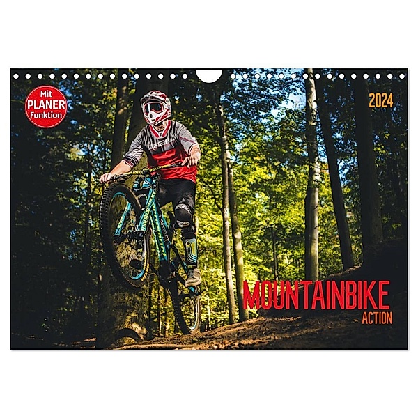 Mountainbike Action (Wandkalender 2024 DIN A4 quer), CALVENDO Monatskalender, Dirk Meutzner