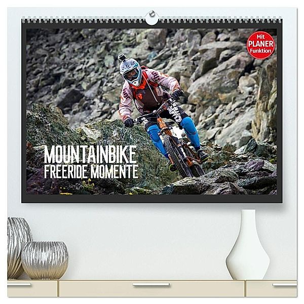 Mountainbike Freeride Momente (hochwertiger Premium Wandkalender 2024 DIN A2 quer), Kunstdruck in Hochglanz, Dirk Meutzner