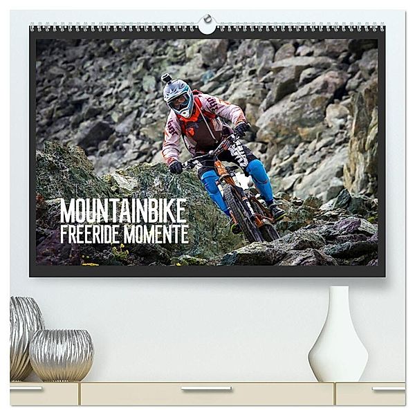 Mountainbike Freeride Momente (hochwertiger Premium Wandkalender 2025 DIN A2 quer), Kunstdruck in Hochglanz, Calvendo, Dirk Meutzner