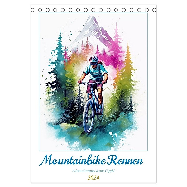 Mountainbike Rennen (Tischkalender 2024 DIN A5 hoch), CALVENDO Monatskalender, Steffen Gierok-Latniak
