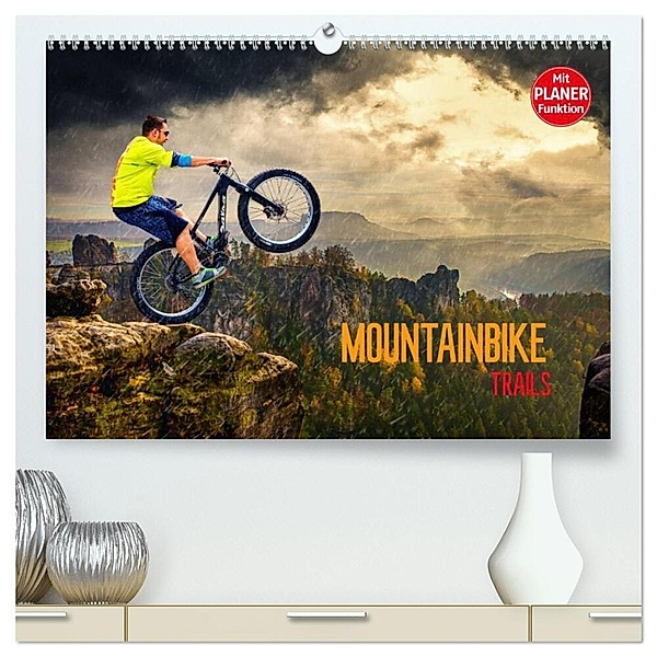 Mountainbike Trails (hochwertiger Premium Wandkalender 2024 DIN A2 quer), Kunstdruck in Hochglanz, Dirk Meutzner