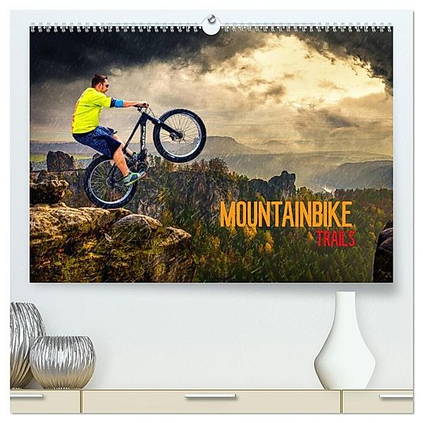 Mountainbike Trails (hochwertiger Premium Wandkalender 2025 DIN A2 quer), Kunstdruck in Hochglanz, Calvendo, Dirk Meutzner