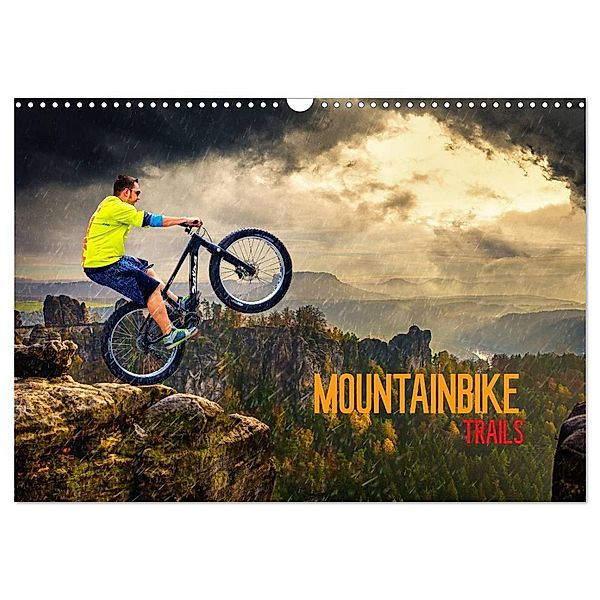 Mountainbike Trails (Wandkalender 2024 DIN A3 quer), CALVENDO Monatskalender, Dirk Meutzner