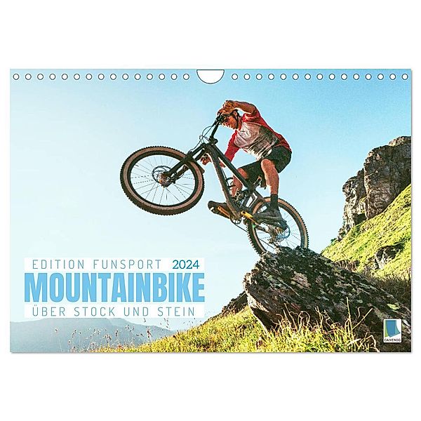 Mountainbike - Über Stock und Stein: Edition Funsport (Wandkalender 2024 DIN A4 quer), CALVENDO Monatskalender, Calvendo