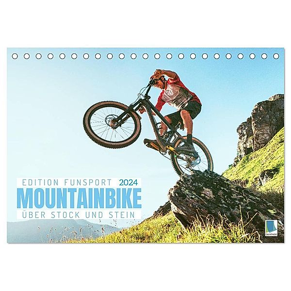 Mountainbike - Über Stock und Stein: Edition Funsport (Tischkalender 2024 DIN A5 quer), CALVENDO Monatskalender, Calvendo