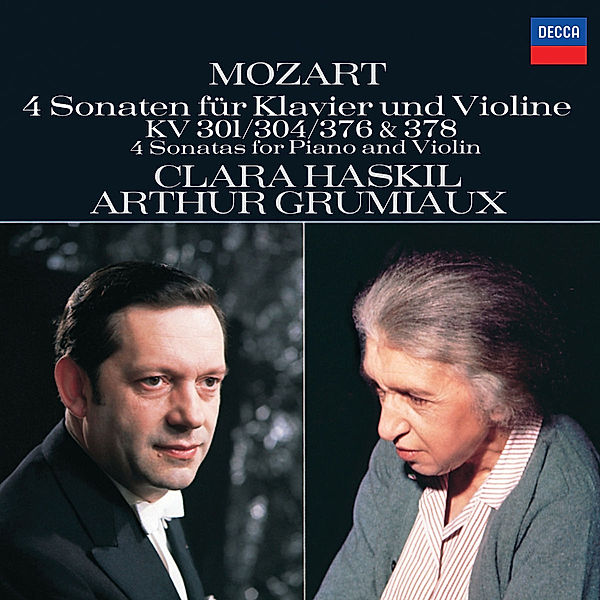 Mozart: 4 Violin Sonatas for Piano and Violin, Nos.18, 21, 24 & 26, Clara Haskil, Arthur Grumiaux