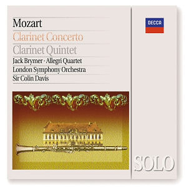 Mozart: Clarinet Concerto / Clarinet Quintet, Jack Brymer, Colin Davis, Lso, All