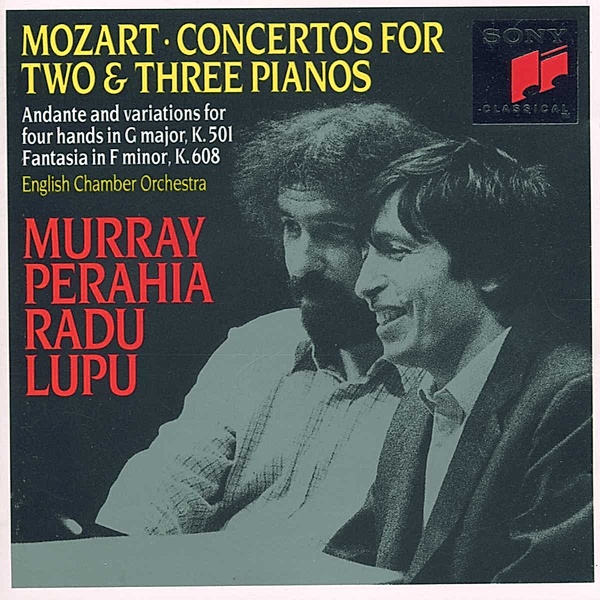 Mozart: Concertos For 2 & 3 Pianos, Andante An, Murray Radu Lupu Perahia