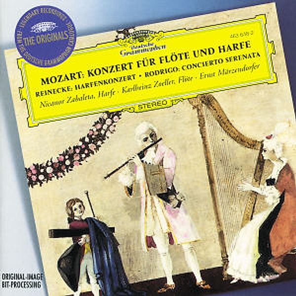 Mozart: Flute & Harp Concerto / Reinecke: Harp Concerto / Rodrigo: Concerto-Serenade, Nicanor Zabaleta, Ernst Märzendorfer, Rso