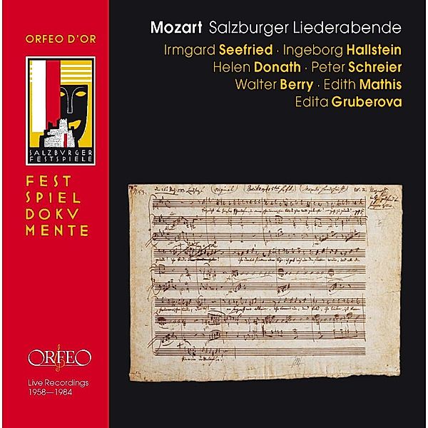 Mozart-Lieder:Salzburg 1958-1984, Seefried, Hallstein, Schreier, Donath, Berry, Werba