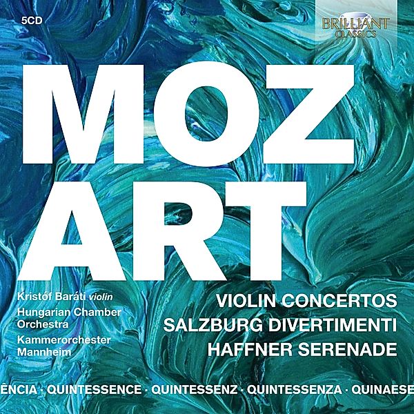 Mozart:Music For Violin (Qu), Kristof Barati, Hungarian Chamber Orchestra