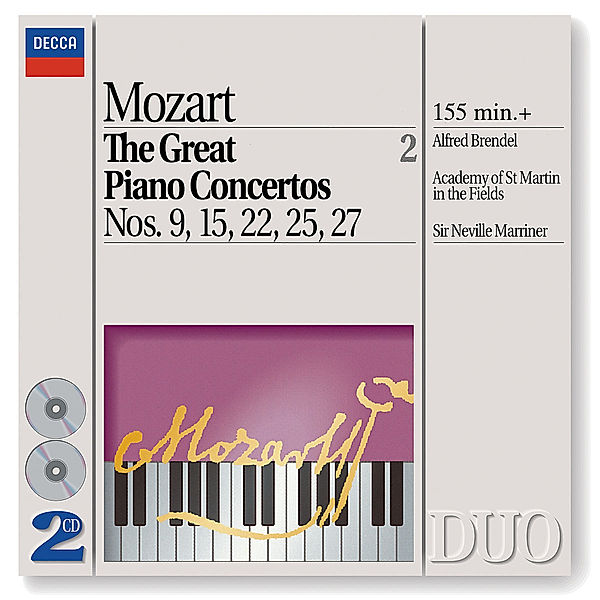 Mozart: The Great Piano Concertos Nos. 9, 15, 22, 25 & 27, Alfred Brendel, Neville Marriner, Amf