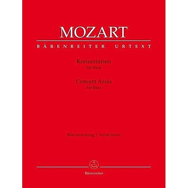 Mozart, W: Konzertarien für Bass, Wolfgang Amadeus Mozart