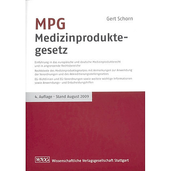 MPG, Medizinproduktegesetz, Gert Schorn