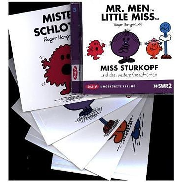 Mr. Men und Little Miss - Miss Sturkopf und drei weitere Geschichten, 5 Bde. u. 1 Audio-CD, Roger Hargreaves