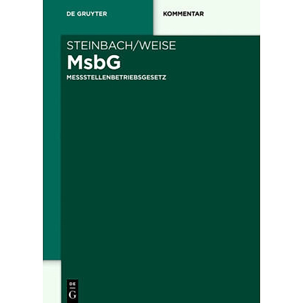 MsbG, Messstellenbetriebsgesetz, Kommentar