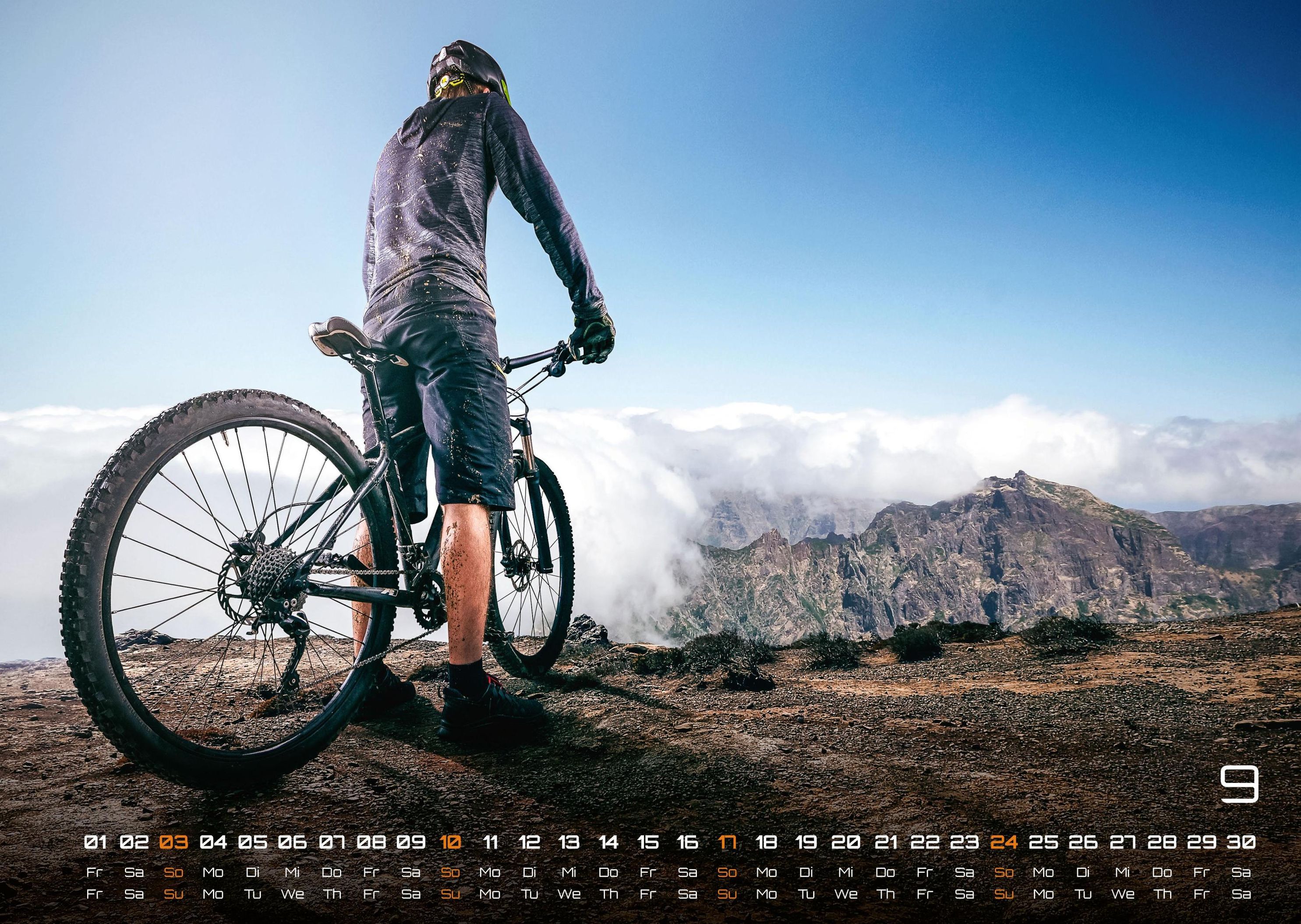 MTB Mountainbike - 2023 - Kalender DIN A3 - Kalender bestellen