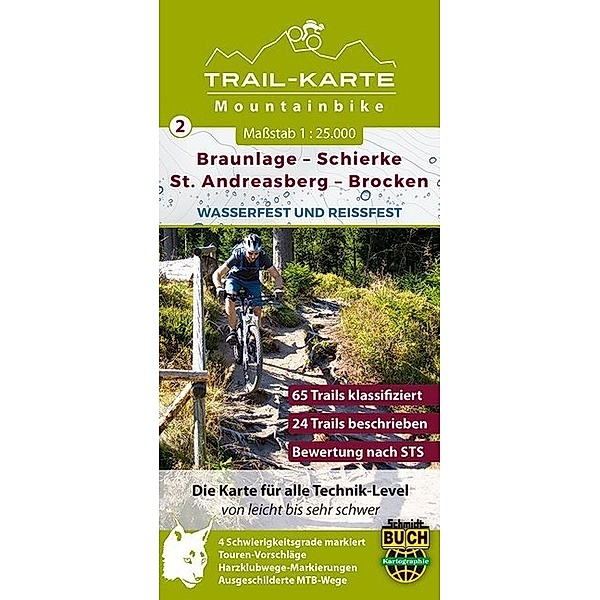 MTB Trail-Karte Braunlage - Schierke - St. Andreasberg - Brocken, Maximilian Schmidt