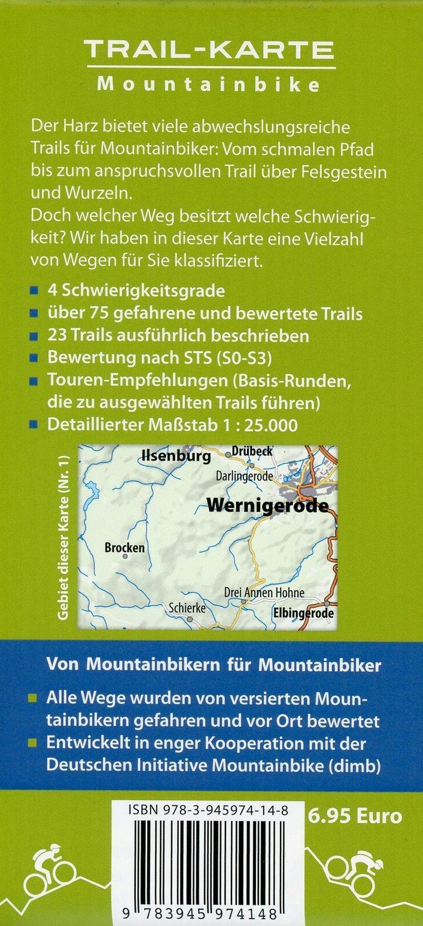 MTB Trail-Karte Wernigerode - Ilsenburg - Schierke - Brocken | Weltbild.ch