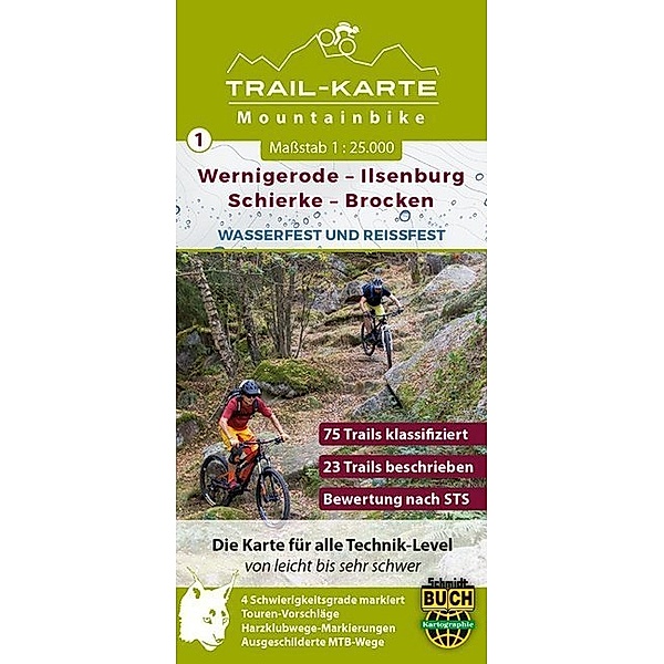 MTB Trail-Karte Wernigerode - Ilsenburg - Schierke - Brocken, Maximilian Schmidt