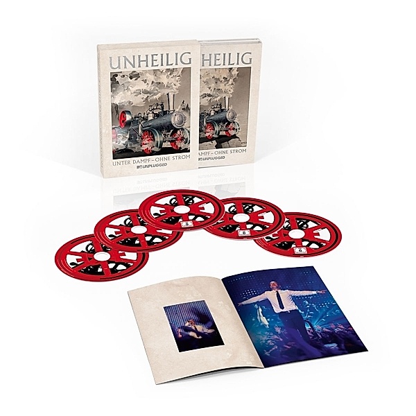 MTV Unplugged: Unter Dampf - Ohne Strom (Limited Super Deluxe Box, 2 CDs + DVD + Blu-ray), Unheilig