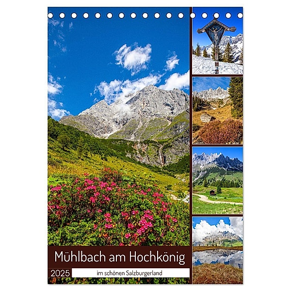 Mühlbach am Hochkönig (Tischkalender 2025 DIN A5 hoch), CALVENDO Monatskalender, Calvendo, Christa Kramer