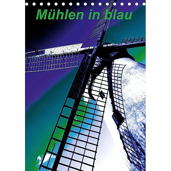 Mühlen in blau (Tischkalender 2020 DIN A5 hoch), Gabriele Voigt-Papke