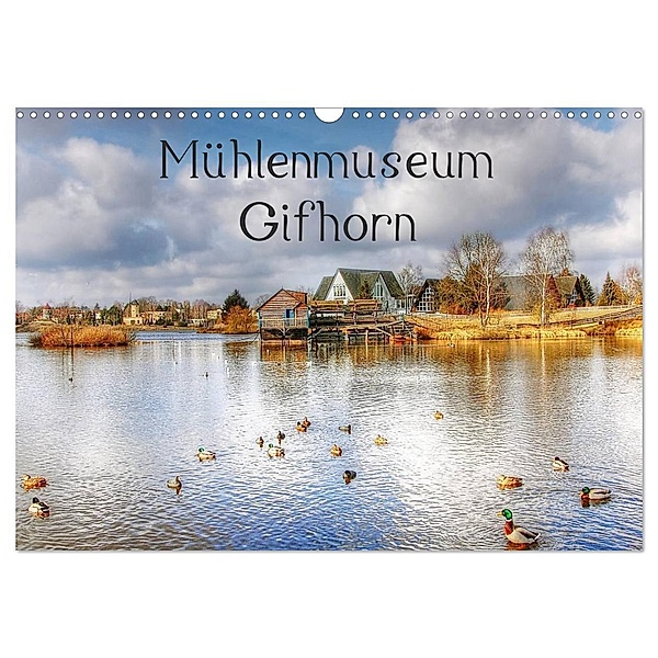 Mühlenmuseum Gifhorn (Wandkalender 2024 DIN A3 quer), CALVENDO Monatskalender, Kordula Vahle