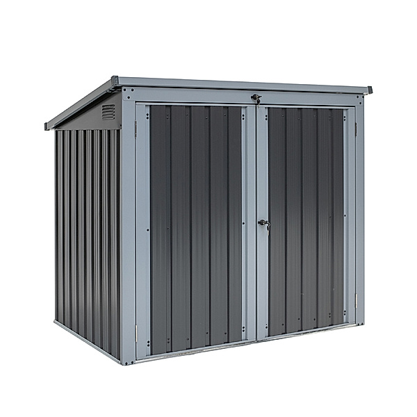 Mülltonnen- & Gerätebox anthrazit (Größe: 100x158x134cm)