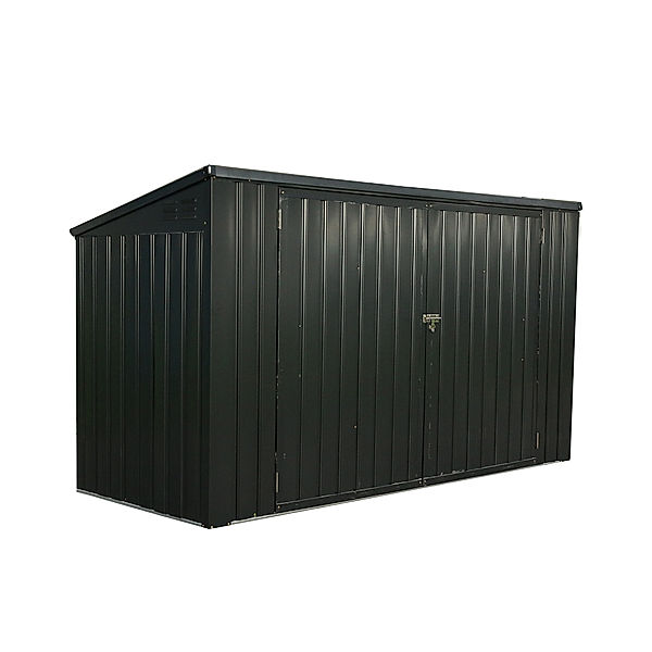 Mülltonnen- & Gerätebox dunkelgrau (Größe: 100x172x131cm)