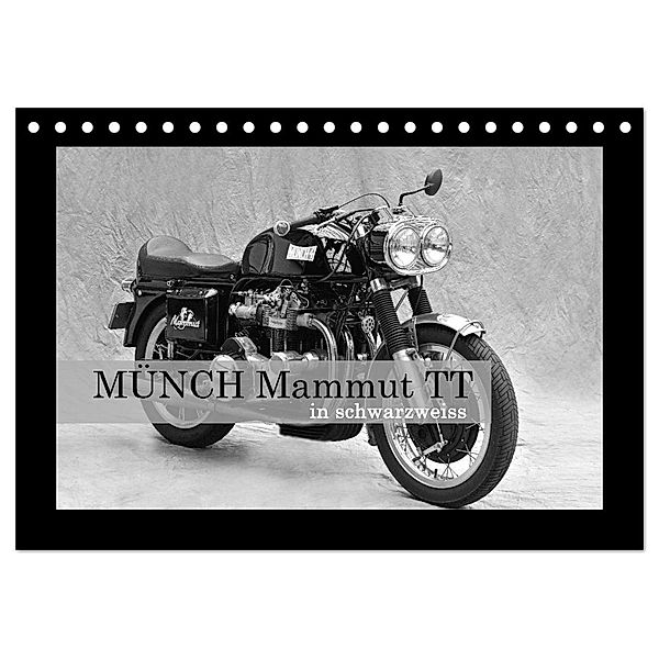 Münch Mammut TT in schwarzweiss (Tischkalender 2024 DIN A5 quer), CALVENDO Monatskalender, Ingo Laue