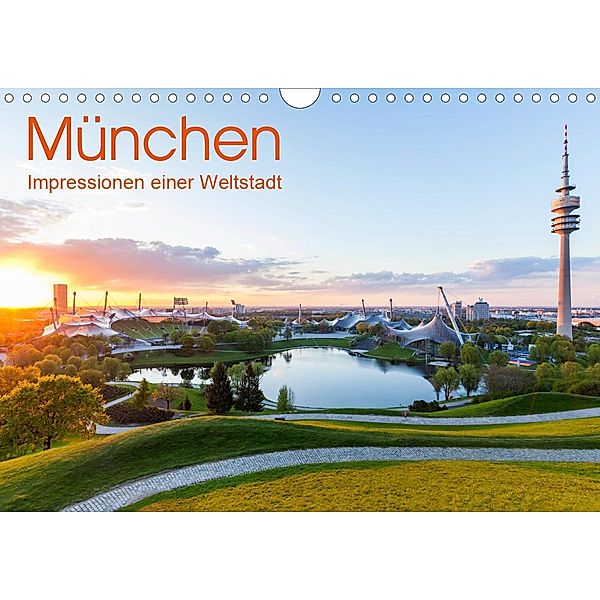MÜNCHEN Impressionen einer Weltstadt (Wandkalender 2021 DIN A4 quer), Werner Dieterich
