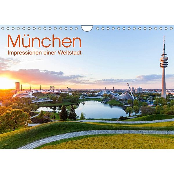 MÜNCHEN Impressionen einer Weltstadt (Wandkalender 2023 DIN A4 quer), Werner Dieterich