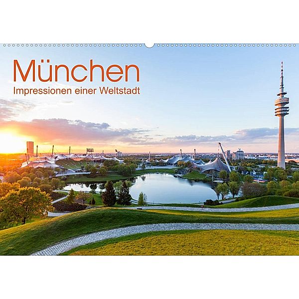 MÜNCHEN Impressionen einer Weltstadt (Wandkalender 2023 DIN A2 quer), Werner Dieterich