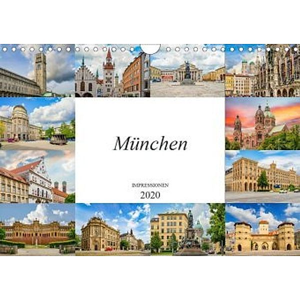 München Impressionen (Wandkalender 2020 DIN A4 quer), Dirk Meutzner