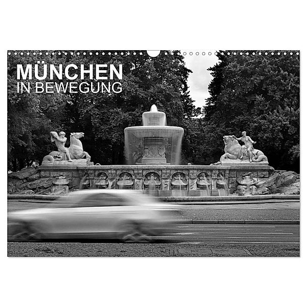 München in Bewegung (Wandkalender 2024 DIN A3 quer), CALVENDO Monatskalender, Jürgen Fischer