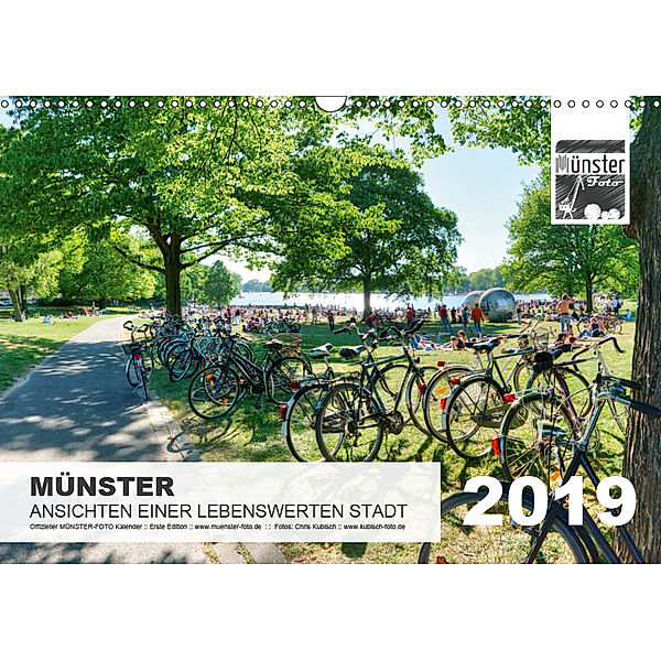 MÜNSTER :: Ansichten einer lebenswerten Stadt (Wandkalender 2019 DIN A3 quer), Chris Kubisch