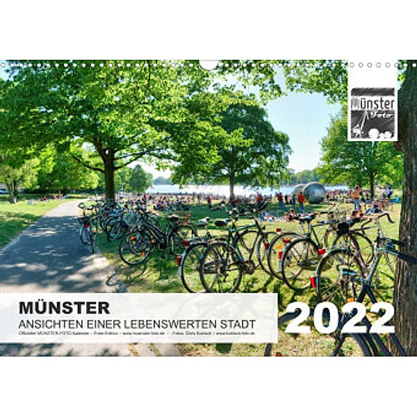 MÜNSTER :: Ansichten einer lebenswerten Stadt (Wandkalender 2022 DIN A3 quer), Chris Kubisch