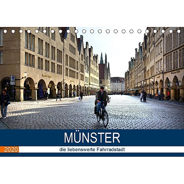 Münster - die liebenswerte Fahrradstadt (Tischkalender 2020 DIN A5 quer), Thomas Bartruff