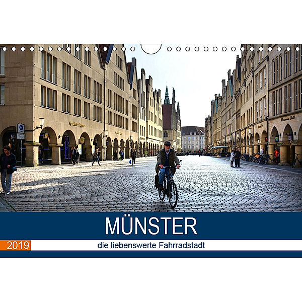 Münster - die liebenswerte Fahrradstadt (Wandkalender 2019 DIN A4 quer), Thomas Bartruff