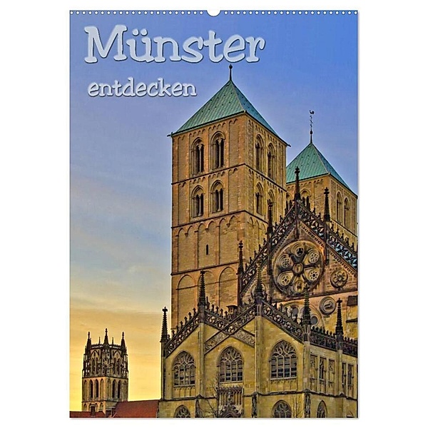 Münster entdecken (Wandkalender 2024 DIN A2 hoch), CALVENDO Monatskalender, Paul Michalzik