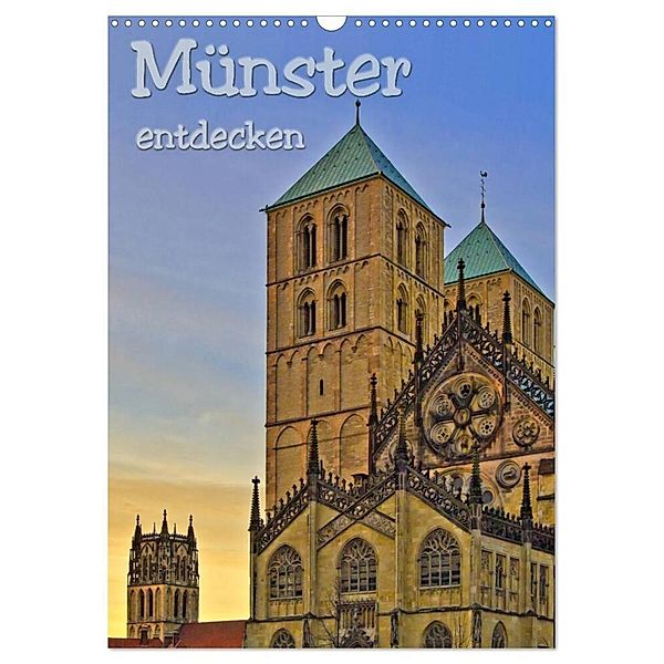 Münster entdecken (Wandkalender 2024 DIN A3 hoch), CALVENDO Monatskalender, Paul Michalzik